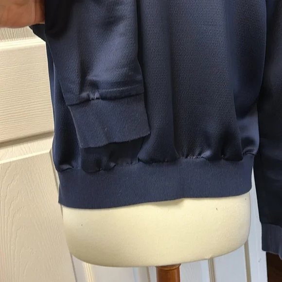 hinge Satin Bomber Jacket - Picture 5 of 10